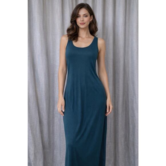 Philosophy Dresses & Skirts - Philosophy Dresses Blue Maxi Tank Dress Sleeveless Stretch Size Large NWT